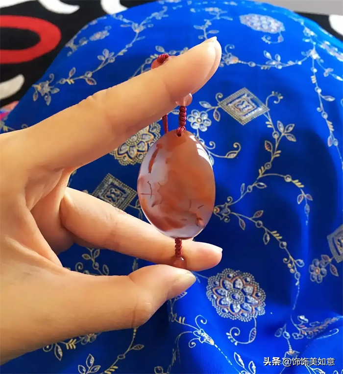 手工编绳无优化无染色四川天然南红冰飘玛瑙手牌22g送礼手链手绳