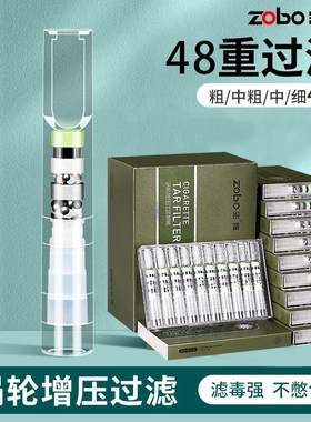 zobo正牌48重飞机涡轮焦油烟嘴