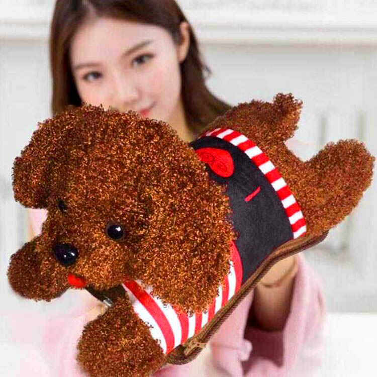 充电热水袋暖手宝防爆暖水袋暖肚可爱毛绒暖手宝卡通电暖宝泰迪狗