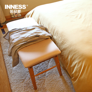 英尼斯 包邮实木换鞋凳现代简约床尾凳床榻 沙发凳子 长凳梳妆凳