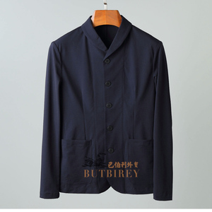 断码薄款男士休闲西服套装单层抗皱单排4扣外贸时尚修身男款外套