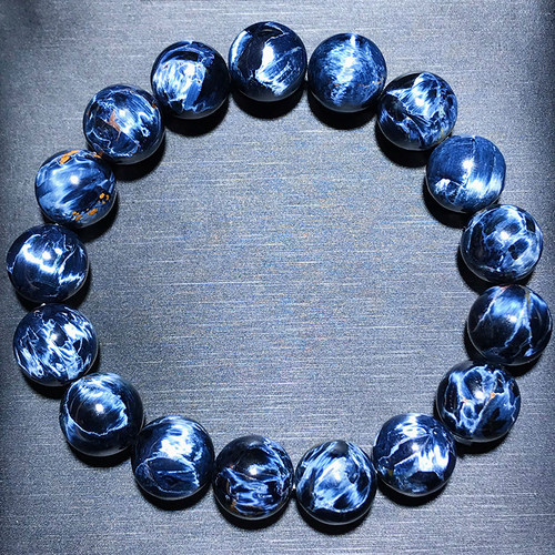 朔冉天然彼得石全蓝地球纹硅化玉