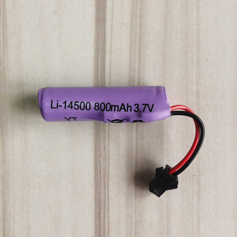 14500 리튬 배터리 500 3.7V 등산 자동차 원격 제어 자동차 오프로드 차량 충전식 리튬 배터리 SM 커넥터 800