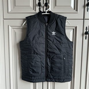 防风保暖运动棉马甲背心IJ0741 阿迪达斯三叶草秋冬中大童亲子款