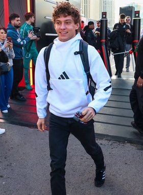 阿迪达斯苏翊鸣同款Z.N.E大口袋宽松黑标直筒套头连帽卫衣 JF2454