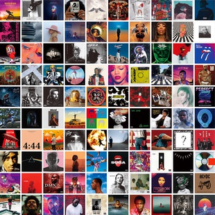 100张欧美音乐CD封面贴纸流行歌手创意diy手机滑板行李箱装饰贴纸