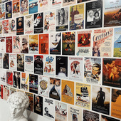 历届奥斯卡获奖影片复古装 7寸家居画94张 饰画海报明信片墙贴卡片