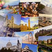 英国伦敦风景明信片一套15枚 明信片旅行纪念文艺清晰卡片 英文版