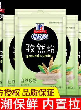 味好美孜然粉10g*5*10*36小包袋装 腌制肉类腌料佐料烧烤调料撒料