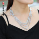 凡妮莎韩国进口奢华奥地利锆石多层蝴蝶婚纱晚装 礼服项链颈链 B03