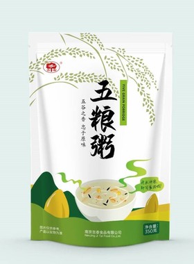 [5袋包邮]  吉泰五粮粥 速食早餐350G秸泰