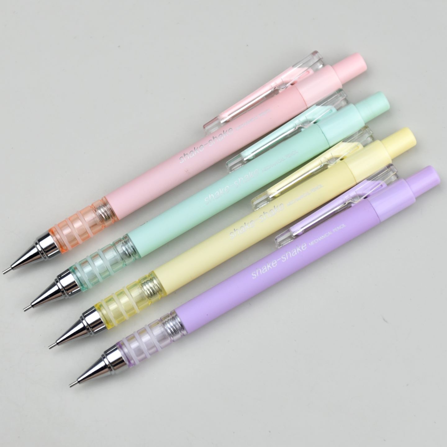 晨光马卡龙自动铅笔AMPV9503摇甩出铅0.5HB铅芯弹簧增重低重心0.7