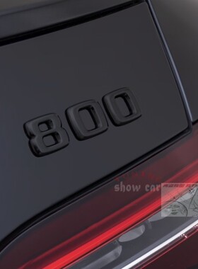 AM GT 800 巴博斯 全黑 字标 尾箱 标贴 法拉利红