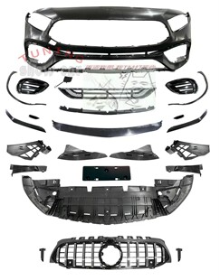 新款A级 W177 A180 A200 A250 A260 A35 改装 A45 包围 前杠 中网