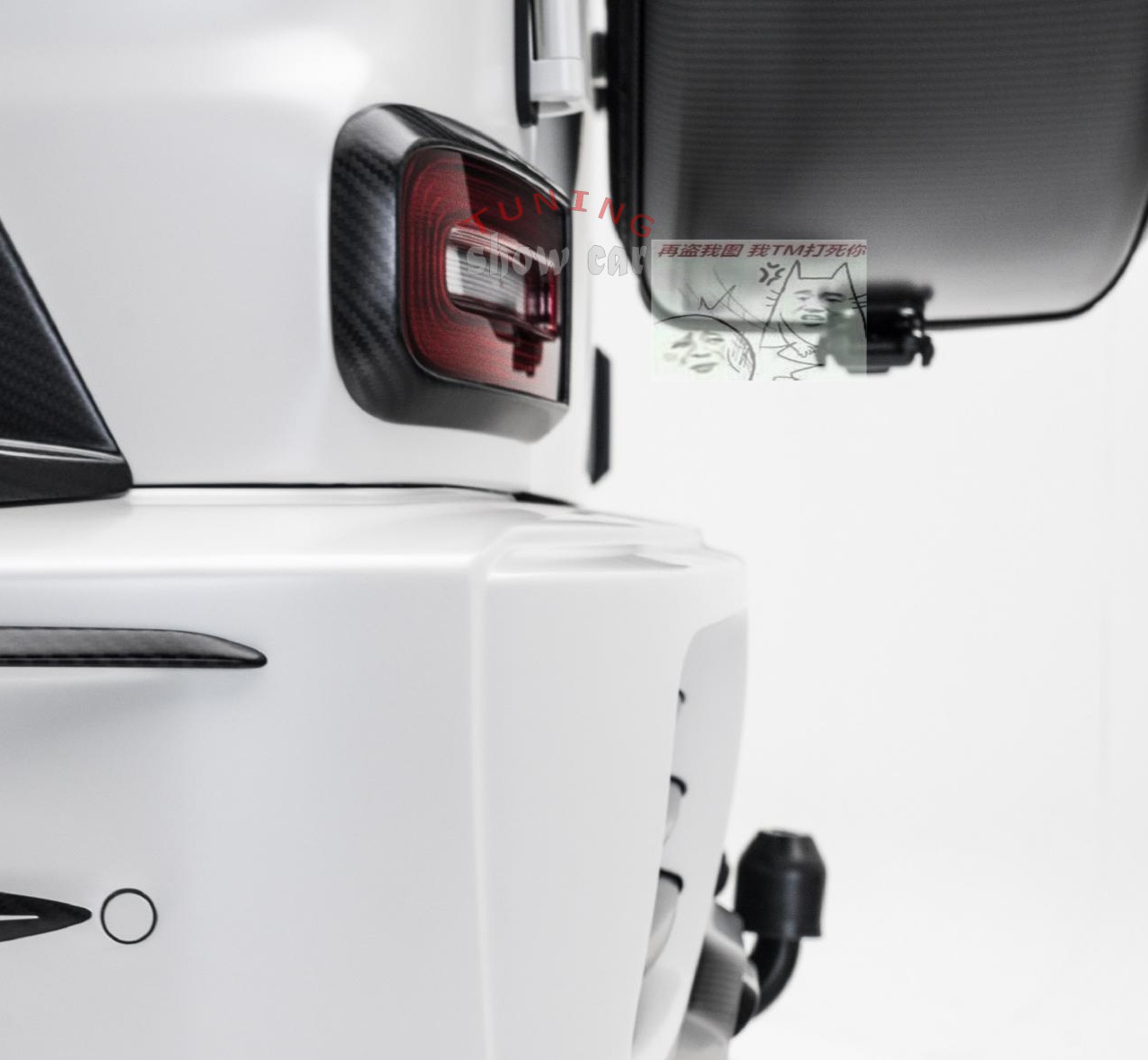 W464 G350 G500 G550 G63 改装 德国 man*ory 碳纤尾灯框 装饰罩