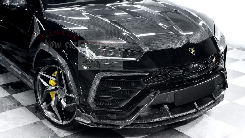 URUS 改装 topc 鲨鱼包围 前唇 轮眉 侧裙 后唇 机盖 尾翼