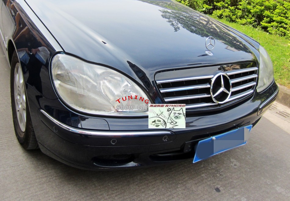 W220 S280S320S350S430S500S600 大星标 全黑 哑黑 中网