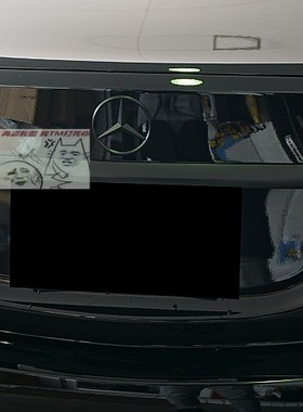 W212 E200E250E260E300E320E400 全黑 尾箱盖标 黑色 后车标 星标