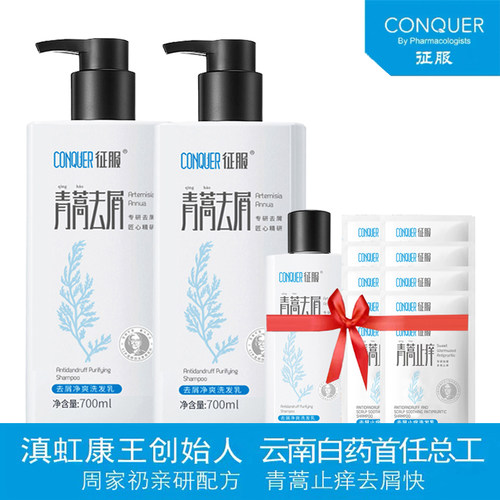 征服青蒿去屑止痒控油洗发水乳