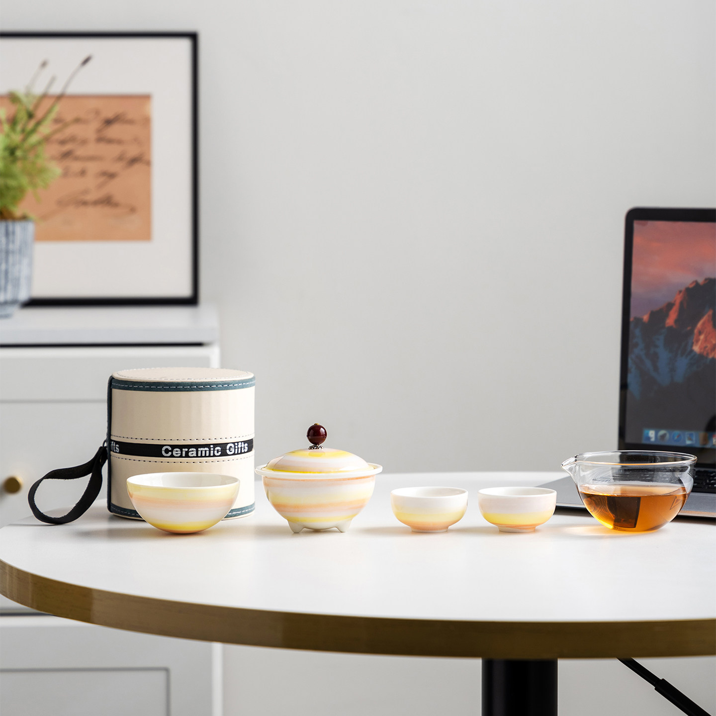 创意星球快客杯一壶三杯便携式旅行功夫茶具套装户外包办公一人饮,餐饮具,功夫茶具,淘宝优惠券,粉丝福利购,淘宝优惠卷