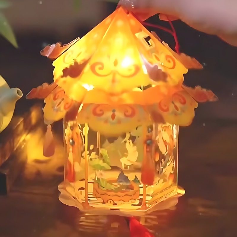 儿童手提灯笼玩具发光马年新手工DIY材料包元宵节2026新款宫灯,节庆用品/礼品,灯笼材料包,淘宝优惠券,粉丝福利购,淘宝优惠卷