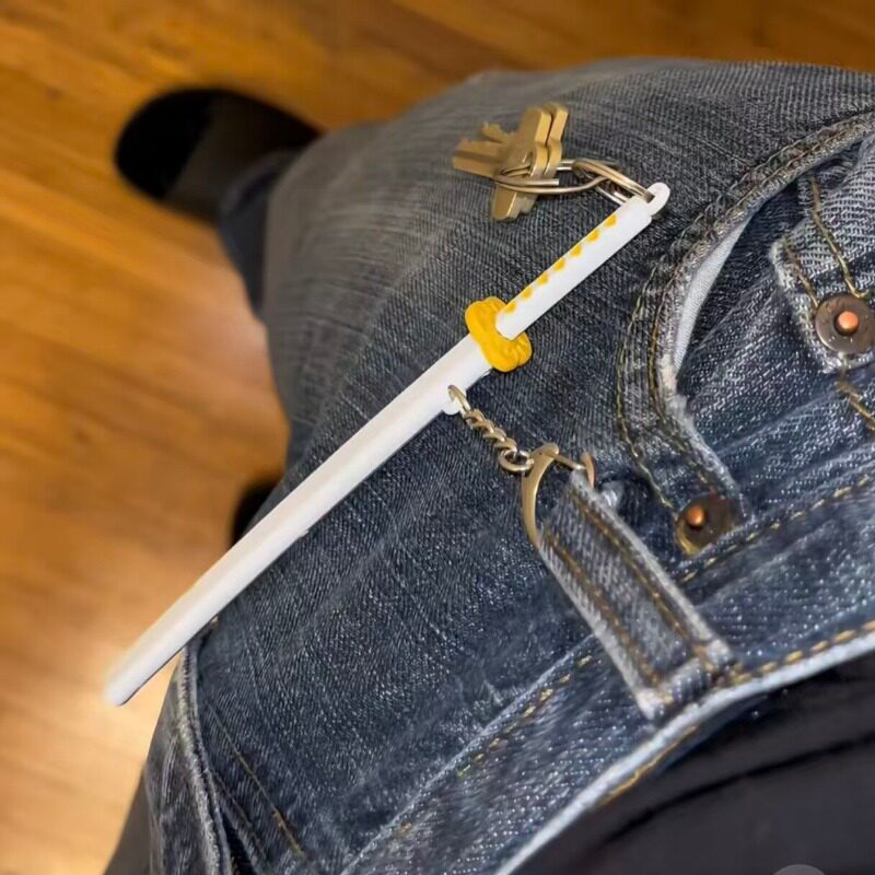 鬼灭之刃恋柱日轮刀书包挂件金属香奈乎甘露寺蜜璃蝴蝶忍富冈义勇