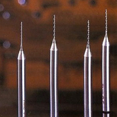 电路钻针0.6 0.65合成石铝金属不锈钢铝基板非标微型麻花钨钢钻头