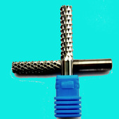 玉米铣刀3.1 10钨钢PCB电路板碳纤维合成石硬质合金菠萝棱齿锣刀