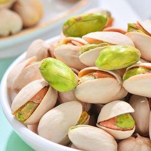 大颗粒原色盐焗开心果净含量250克×2袋装零食坚果休闲食品