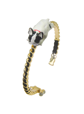 日韩版时尚个性动物手饰网红可爱小狗狗骨头手镯节日礼物送女友