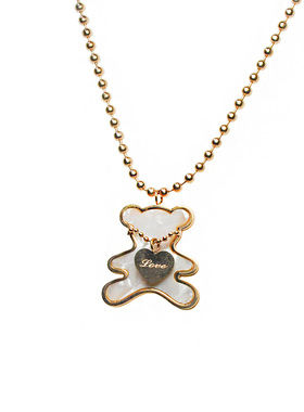 民族风时尚个性动物吊坠可爱甜美长款小熊爱心项链清新轻奢配饰品
