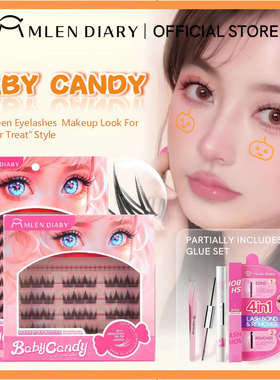 Mlen Diary European American Eyelashes, D Curling, Reusable