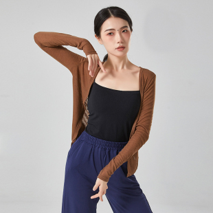 日常开衫 上衣薄款 女共妍 宽松长袖 民族古典现代舞蹈形体训练功服装