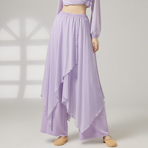 共妍双层古典舞宽松阔腿练功裤