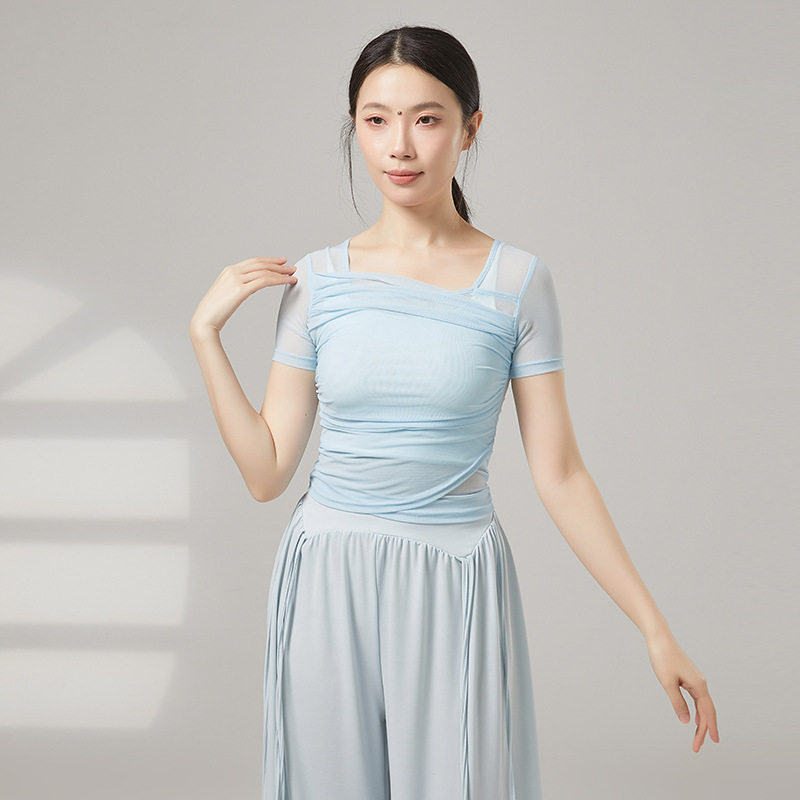 共妍短袖显瘦短袖舞蹈练功服