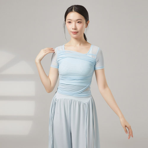 共妍短袖显瘦短袖舞蹈练功服