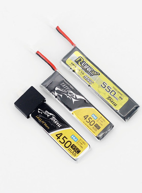 格氏ACE格式锂电池 TATTU 1S 3.8V 450 550mAh 95C PH BT2.0插头