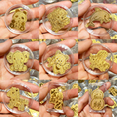 黄金999足金金片 水贝黄金手机贴纸发财暴富新年礼物2mg毫克