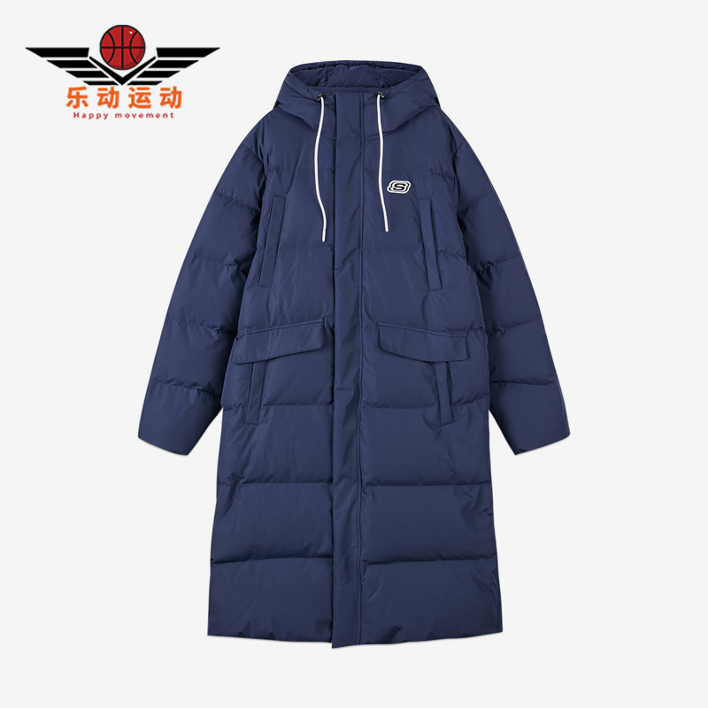 斯凯奇冬季男子运动拉链羽绒服