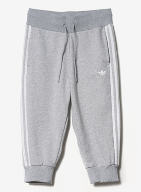 Adidas/阿迪达斯正品三叶草女子经典三条纹收脚运动七分裤 S19784