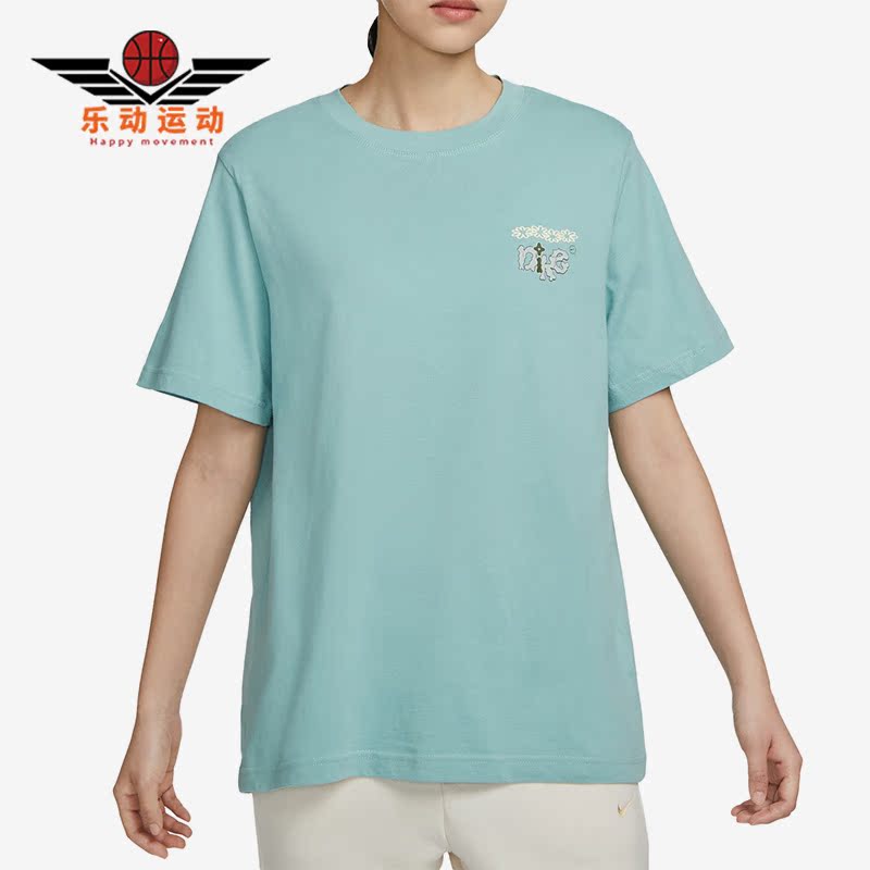 耐克女子运动时尚简约圆领短袖