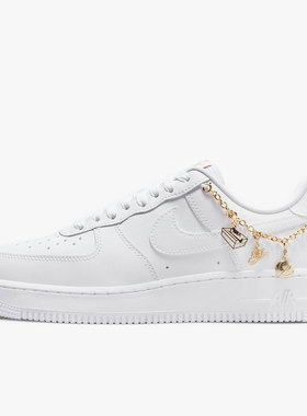 Nike/耐克正品Air Force 1 AF1 链条女子时尚运动板鞋 DD1525-100