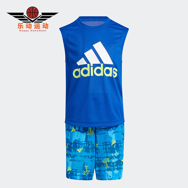 阿迪达斯正品小童短袖套装