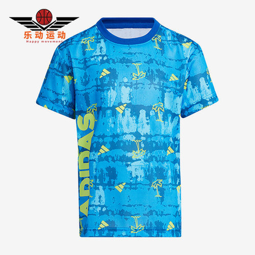阿迪达斯正品小童运动短袖