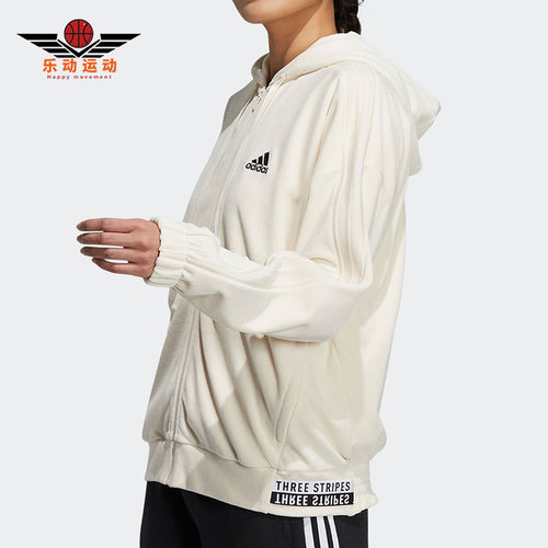 阿迪达斯正品女休闲运动夹克外套