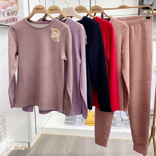 庄泰情侣羊毛蚕丝加厚保暖内衣