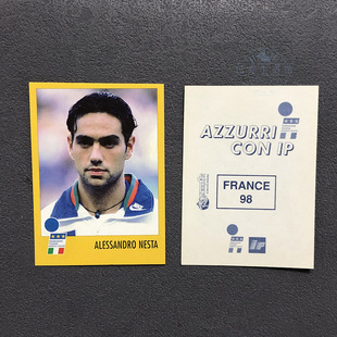 内斯塔  意大利国家队贴纸梅林merlin世界杯1998足球迷azzurri