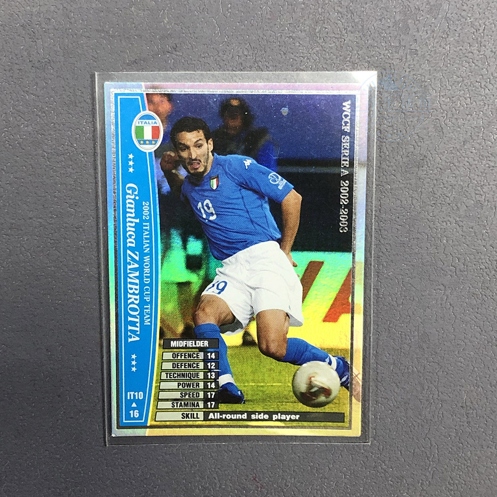 赞布罗塔球星卡WCCF巴乔意甲意大利国家队帕尼尼2002世界杯panini