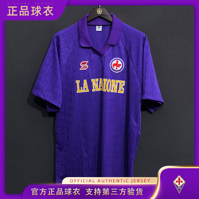 球衣1989/1990佛罗伦萨意甲经典足球队服 巴乔ABM BAGGIO官方复刻
