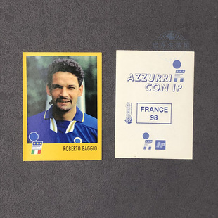 巴乔baggio意大利国家队贴纸梅林merlin世界杯1998足球迷azzurri